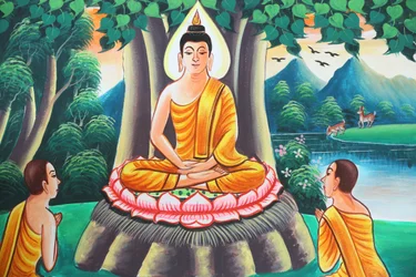 Painting Depicting the Life Story of Shakyamuni Buddha, Kasi, Laos