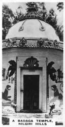 A Badaga Temple, Nilgiri Hills, India