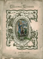 A Christmas Souvenir, cover page to sheet music