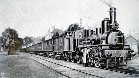 A French state railway train