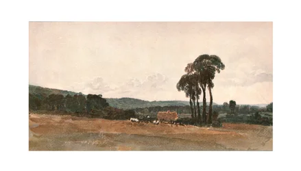 A Harvest Scene - an Outdoor Sketch