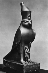 Horus Falcon with King Nectanebo I, c. 370 BC