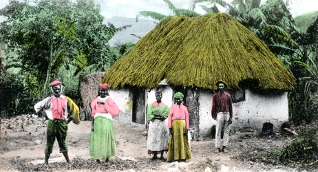 A Jamaican village, c1900s
