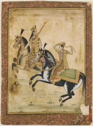 A Prince and Princess on Horseback