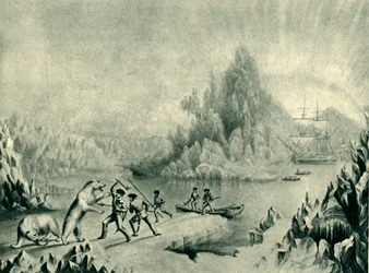 A Relief Party in Search of Sir John Franklin, 19th century, 1946