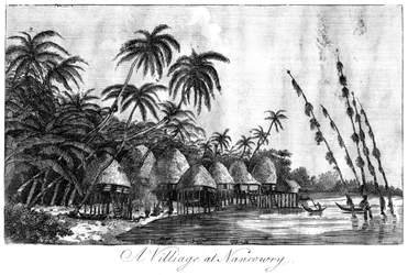A Village at Nancowry, Nicobar Islands