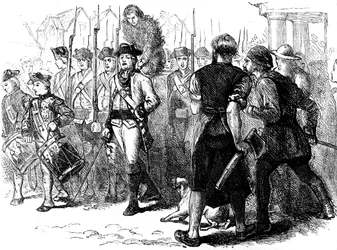 A Countryman Tarred and Feathered, America, c1770s c1880