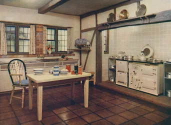A Farmhouse Kitchen Redesigned by Mrs. Darcy Braddell, London