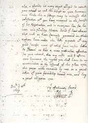 A letter by Oliver Cromwell to Cardinal Mazarin, 4 December 1657