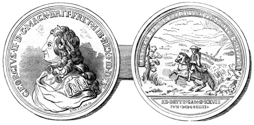 A Medal Struck to Commemorate the Battle of Dettingen