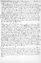 A Page from the Journal of John Newton, 1750-1754