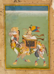 A Peri, or Fairy, Riding a Magic Camel