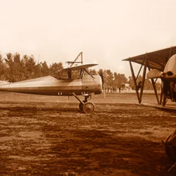 A plane taking off