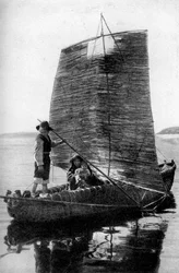A Reed Balsa Sailing Vessel, Bolivia