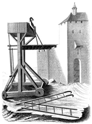 A siege assault platform, 15th century
