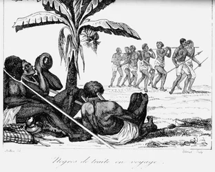 A Slave Convoy, Africa