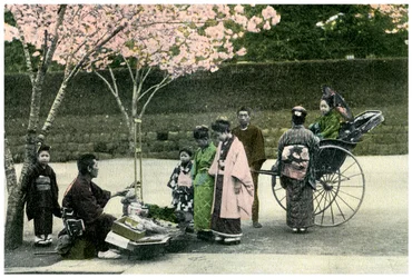 A Street Merchant, Japan, 1904