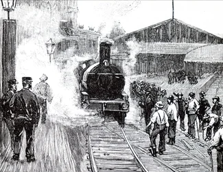 A Train Leaving Plymouth Train Station