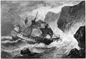 Admiral Somers Runs His Ship Ashore, Bermuda