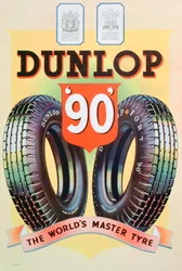 Advert for Dunlop 90 tyres, 1935