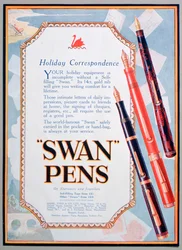 Advert for Swan Pens, 1906