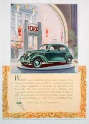 Advert for the Ford V8 22 Motor Car, 1937