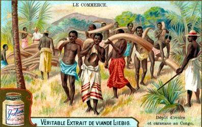 Advertisement for Liebig meat extract, French
