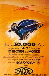 Advertisement for Yacco Motor Oil, c. 1937