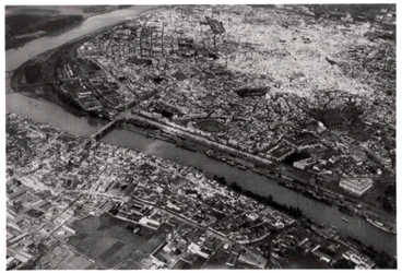 Aerial View of Seville, Spain, from a Zeppelin
