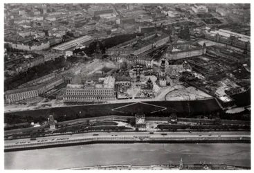 Aerial View of the Kremlin, Moscow, USSR, from a Zeppelin