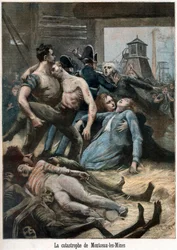 Aftermath of a mining accident, Montceau-les-Mines, France