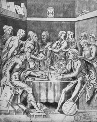 Agrippa Instructing His Pupils Mathematically