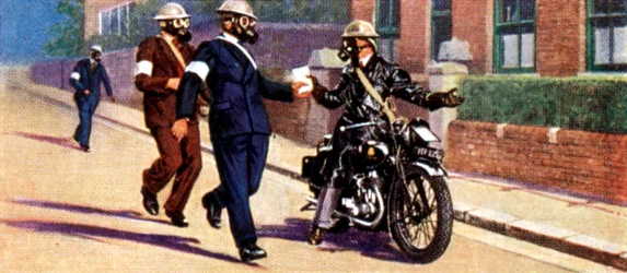 Air Raid Precautions, Cigarette Card, British, 1938