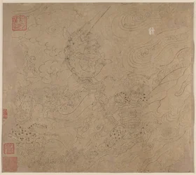 Album of Daoist and Buddhist Themes: Search the Mountain: Leaf 50