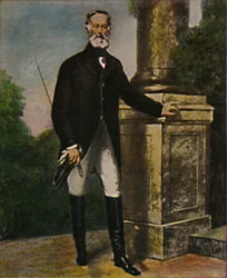 Alfred Krupp - Painting by Grün