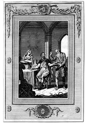 Alfred the Great Dividing His Loaf with a Poor Pilgrim