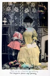 All That Charms the Children, French Postcard, c1900