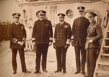 American Admirals Afloat with the King