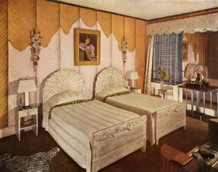 American bedroom with modern interpretation for George G. Frelinghuysen, Jr.