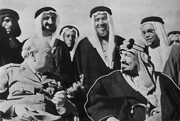 King Ibn Saud of Saudi Arabia, 1945