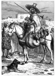 An Arab Merchant at Tlemcen, Algeria