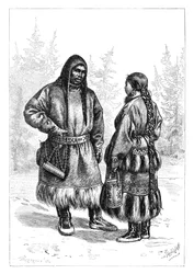 An Ostyak Couple, Asia