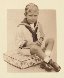 An indication of a career-to-be: Sailor-suited Prince Albert