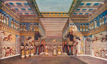 Ancient civilisation: within the palace of an Assyrian king, 1907