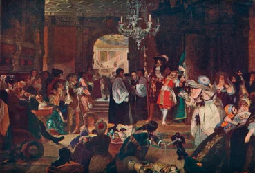Antechamber at Whitehall during the Dying Moments of Charles II, 1685, 1905