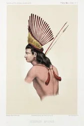 Apinage Warrior, Brazil, c 1843-1847