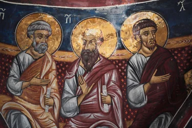 Apostles Representation Around Christ and the Last Judgement (Detail)