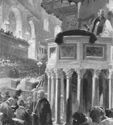 Archbishop of Canterbury Preaching After Queen Victoria