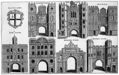 Arms and gates of the City of London