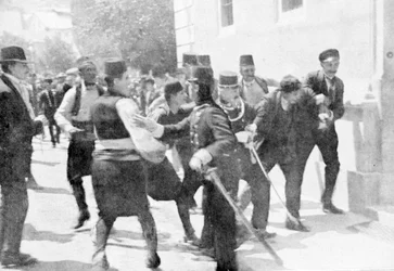 Arrest of Gavrilo Princip, Assassin of Archduke Franz Ferdinand, 1914
